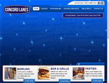 Tablet Screenshot of concordlanes.com